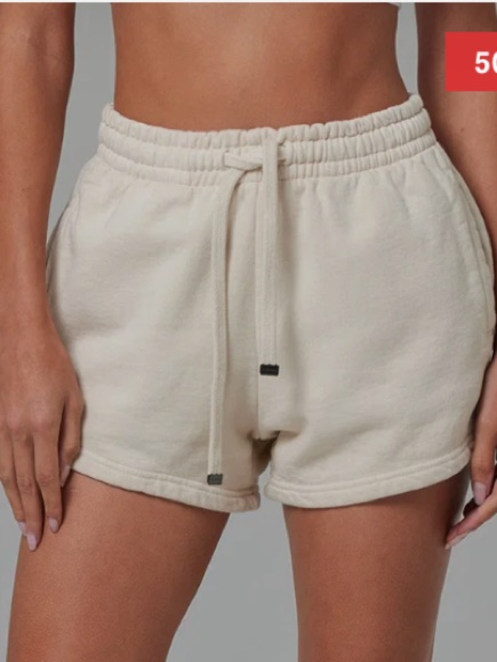 Talentless Heavyweight Classic Cotton Shorts Sweat Shorts Bone Ecru Beige